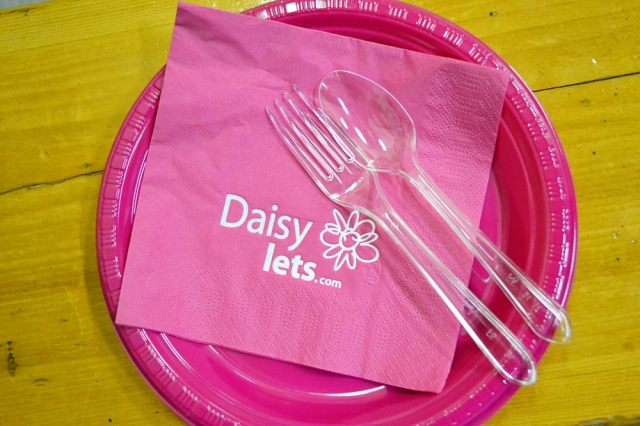 Daisylets logo on a napkin!